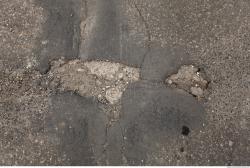 Photo Textures of Asphalt Damaged